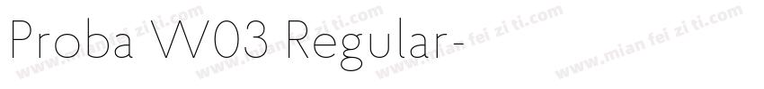 Proba W03 Regular字体转换